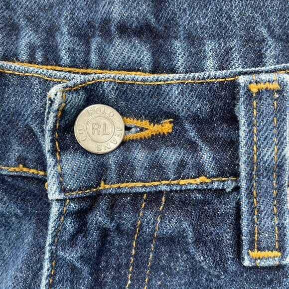 Vintage Ralph Lauren High Rise Straight Leg Denim Jeans | Size 32 X 32 - Picture 6 of 16